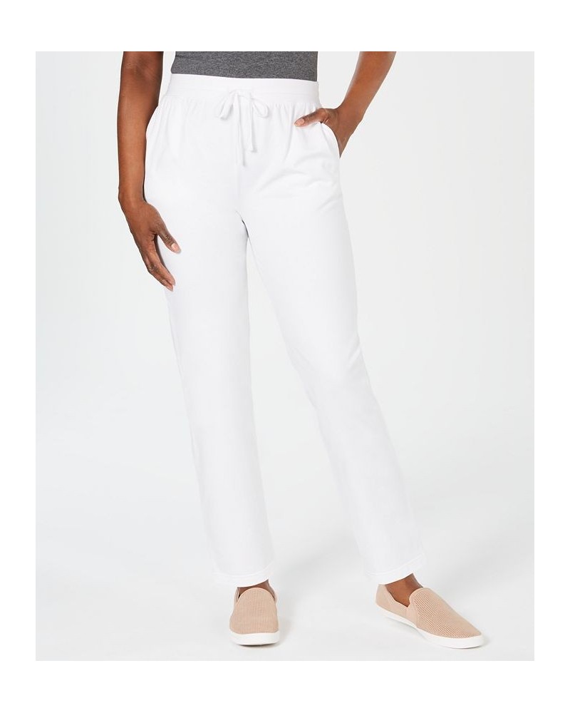 Petite Short Active Drawstring Pant Bright White $10.58 Pants