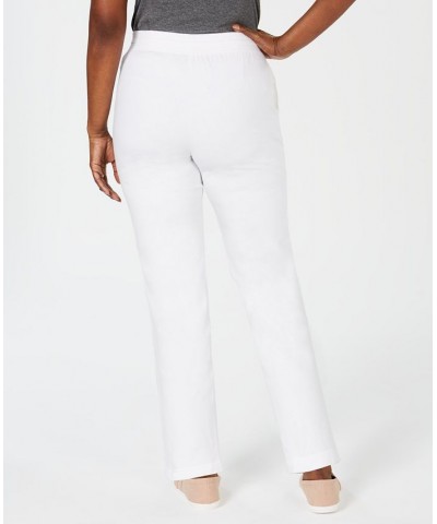 Petite Short Active Drawstring Pant Bright White $10.58 Pants