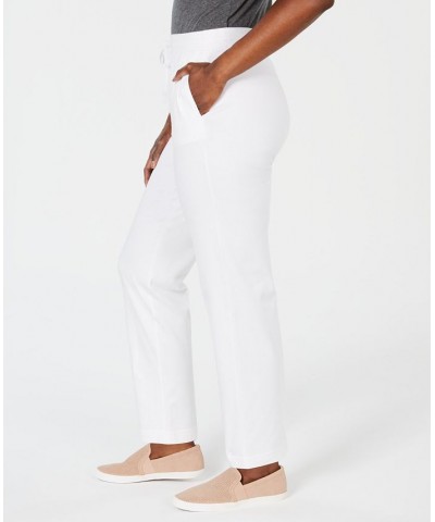 Petite Short Active Drawstring Pant Bright White $10.58 Pants