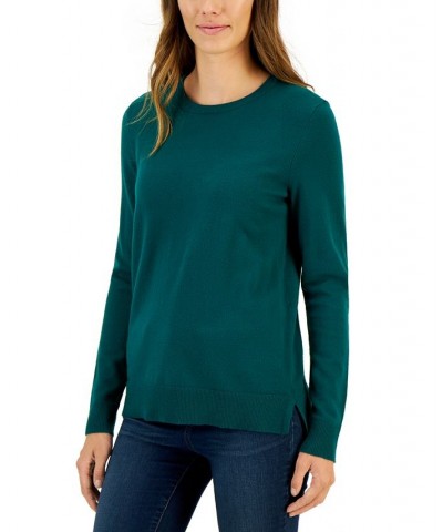 Women's Long-Sleeve Crewneck Sweater Aventurine $11.57 Sweaters