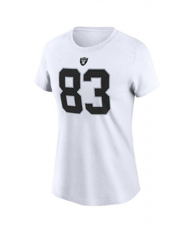 Women's Darren Waller White Las Vegas Raiders Player Name Number T-shirt White $26.99 Tops