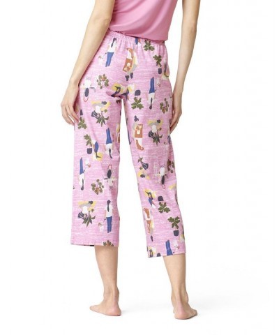 Women's Serenity Home Modern Classic Pajama Capri Cameo Pink $15.00 Sleepwear