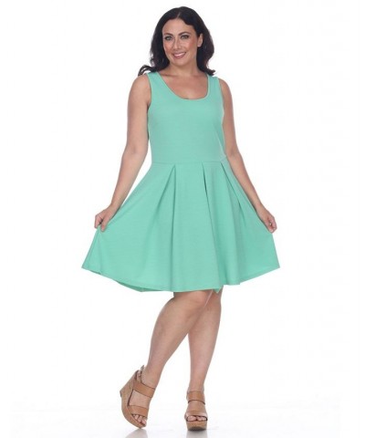 Women's Plus Size Crystal Dress Green $29.24 Dresses