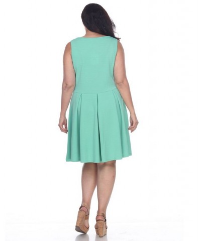 Women's Plus Size Crystal Dress Green $29.24 Dresses