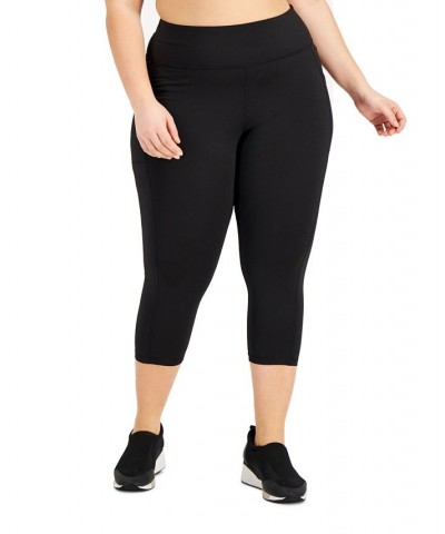 Plus Size Cropped Leggings Black $16.47 Pants