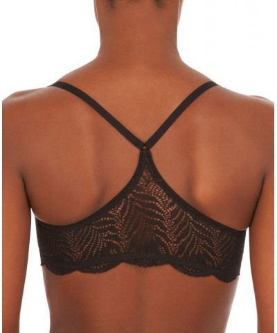 Women's Lush Front Close Lace Racerback Underwire Bra 728309 Black $42.00 Bras