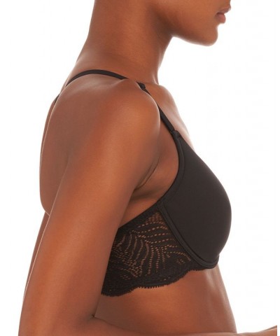 Women's Lush Front Close Lace Racerback Underwire Bra 728309 Black $42.00 Bras