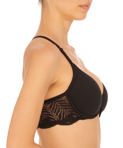 Women's Lush Front Close Lace Racerback Underwire Bra 728309 Black $42.00 Bras