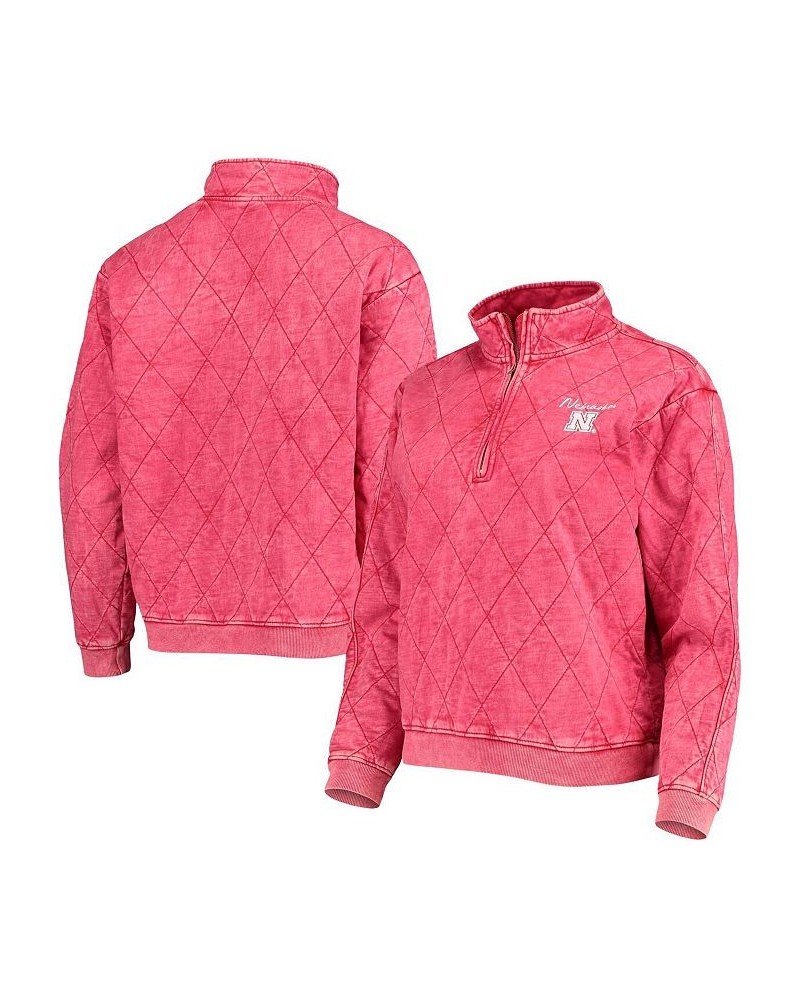 Women's Scarlet Nebraska Huskers Unstoppable Chic Quilted Quarter-Zip Jacket Scarlet $34.30 Jackets