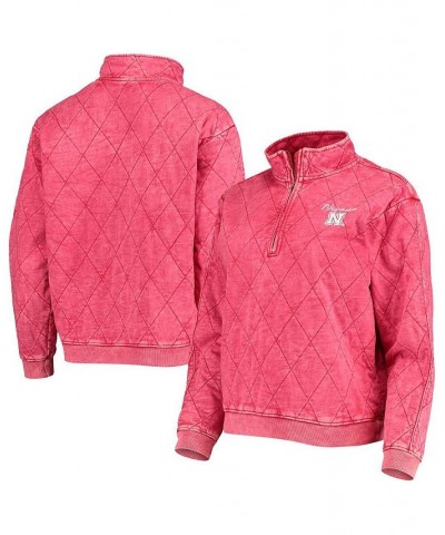 Women's Scarlet Nebraska Huskers Unstoppable Chic Quilted Quarter-Zip Jacket Scarlet $34.30 Jackets