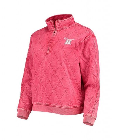 Women's Scarlet Nebraska Huskers Unstoppable Chic Quilted Quarter-Zip Jacket Scarlet $34.30 Jackets