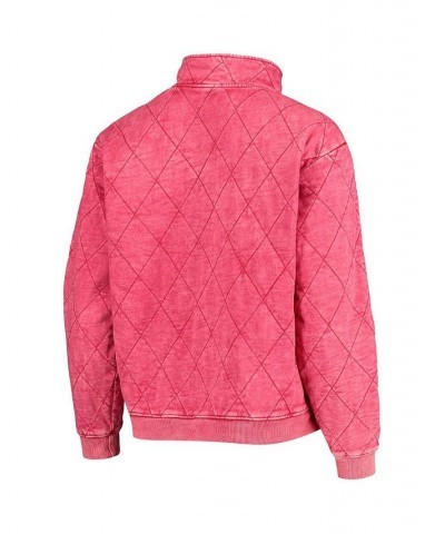 Women's Scarlet Nebraska Huskers Unstoppable Chic Quilted Quarter-Zip Jacket Scarlet $34.30 Jackets