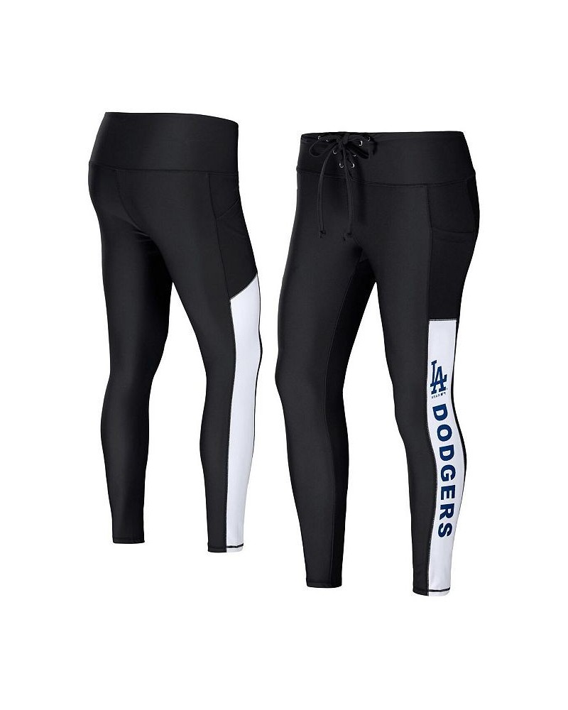 Women's Black Los Angeles Dodgers Leggings Black $28.00 Pants