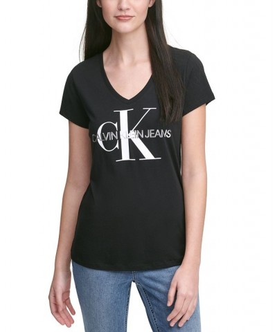 V-Neck Logo T-Shirt Black $17.26 Tops