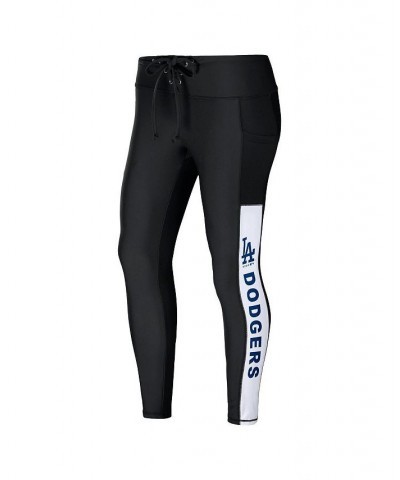 Women's Black Los Angeles Dodgers Leggings Black $28.00 Pants