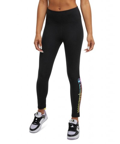 Women's High-Rise Logo-Graphic Leggings Black $15.59 Pants