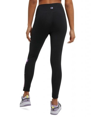 Women's High-Rise Logo-Graphic Leggings Black $15.59 Pants