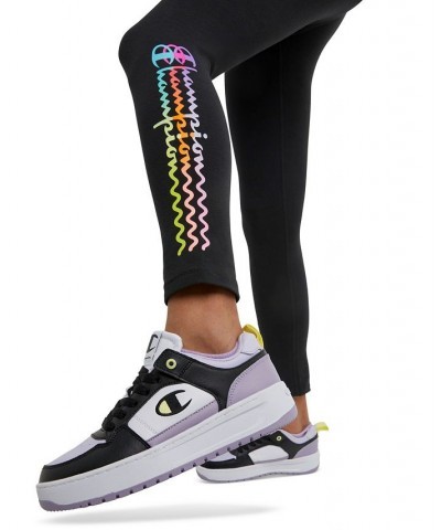 Women's High-Rise Logo-Graphic Leggings Black $15.59 Pants