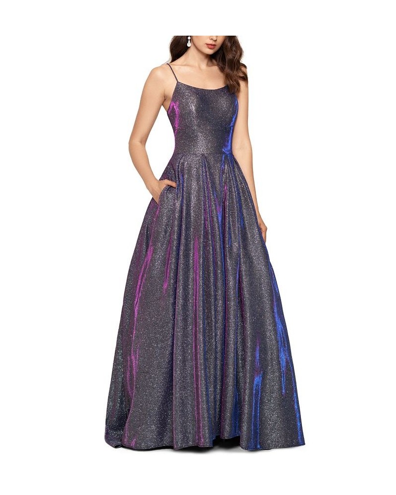 Galaxy Glitter Ball Gown Purple $111.60 Dresses