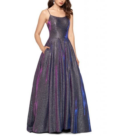 Galaxy Glitter Ball Gown Purple $111.60 Dresses