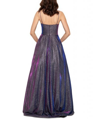 Galaxy Glitter Ball Gown Purple $111.60 Dresses