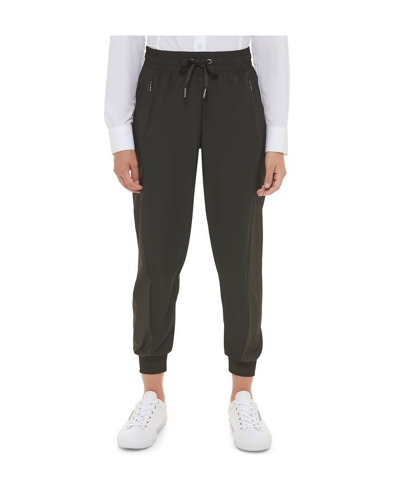 Women's Ribbed Cuff Joggers Black $27.86 Pants