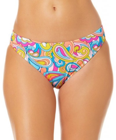 Juniors' Swirl Girl Printed Lace-Up Cami Bikini Top & Bottoms Multi $18.89 Swimsuits