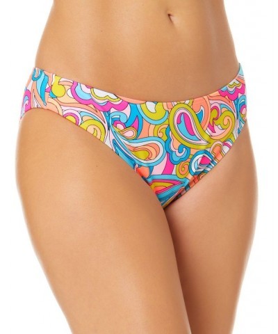 Juniors' Swirl Girl Printed Lace-Up Cami Bikini Top & Bottoms Multi $18.89 Swimsuits