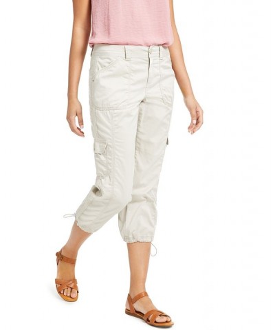 Petite Bungee-Hem Capri Pants Calm Coral $12.79 Pants