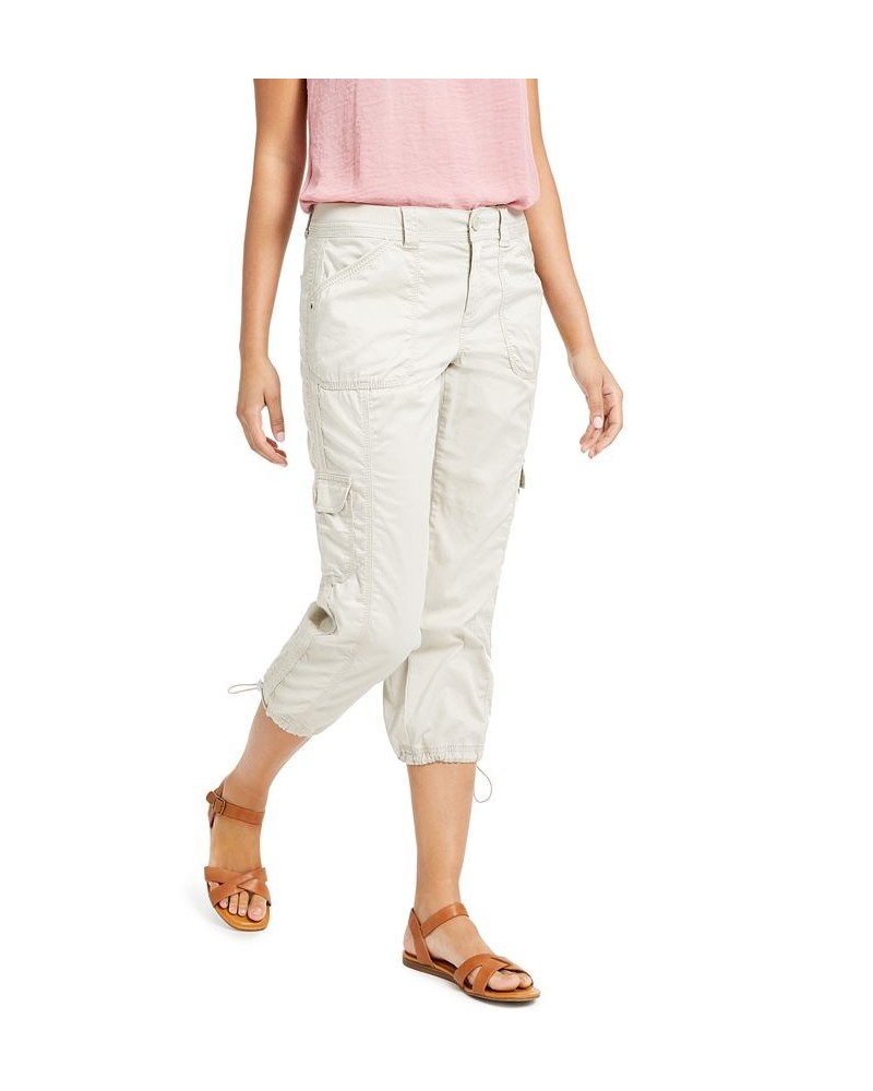 Petite Bungee-Hem Capri Pants Calm Coral $12.79 Pants