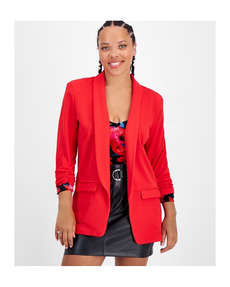 Lightweight Knit 3/4-Sleeve Blazer Cherry On Top $26.96 Jackets