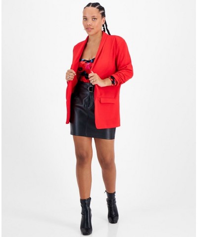 Lightweight Knit 3/4-Sleeve Blazer Cherry On Top $26.96 Jackets