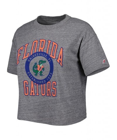 Women's Heather Gray Florida Gators Intramural Midi Seal Tri-Blend T-shirt Heather Gray $23.39 Tops