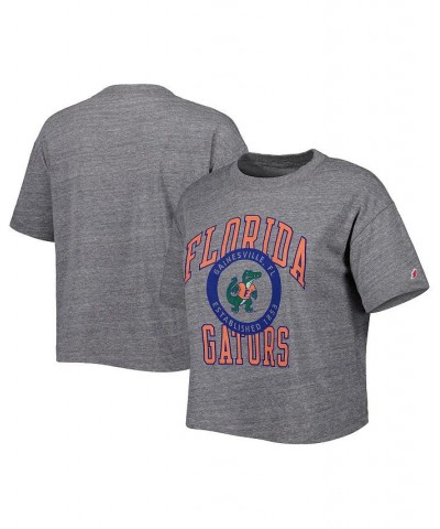 Women's Heather Gray Florida Gators Intramural Midi Seal Tri-Blend T-shirt Heather Gray $23.39 Tops