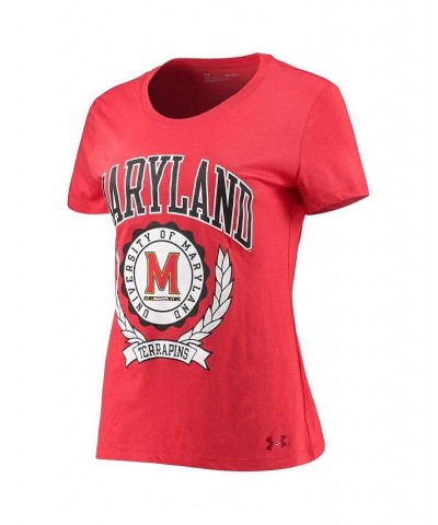 Women's Red Maryland Terrapins T-shirt Red $23.19 Tops