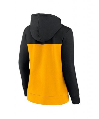 Women's Branded Black Gold Pittsburgh Steelers Take The Field Color Block Full-Zip Hoodie Black, Gold $40.79 Sweatshirts