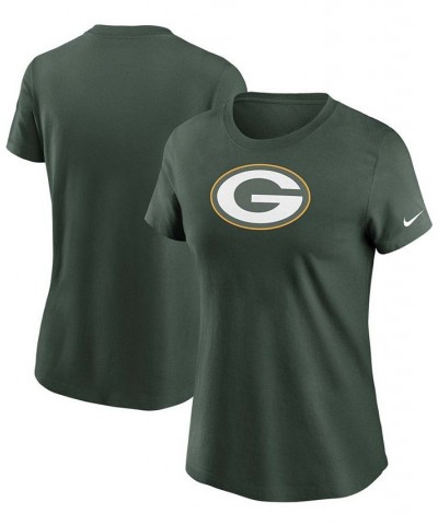 Women's Green Green Bay Packers Logo Essential T-shirt Green $25.19 Tops