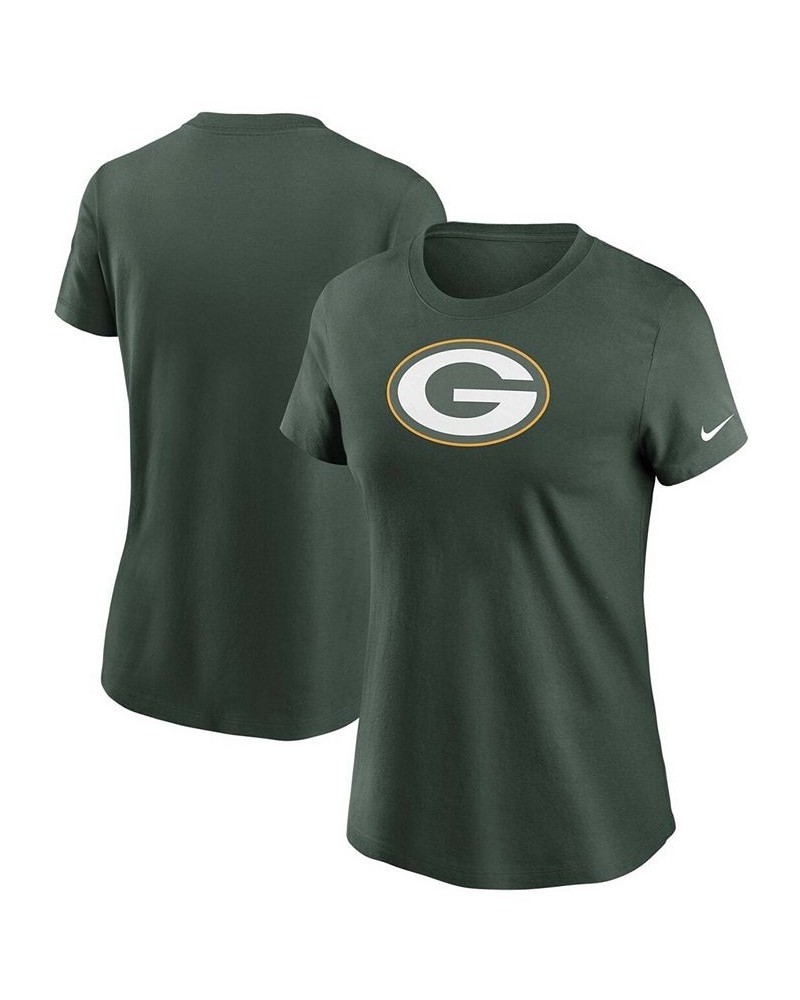 Women's Green Green Bay Packers Logo Essential T-shirt Green $25.19 Tops