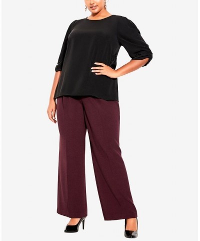 Plus Size Trendy Emery Top Black $33.00 Tops