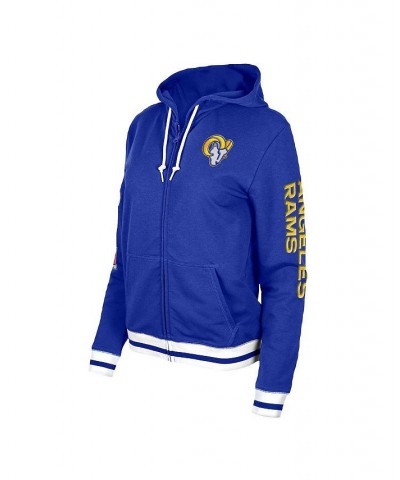 Women's Royal Los Angeles Rams Elite Pack Full-Zip Hoodie Royal $51.29 Sweatshirts