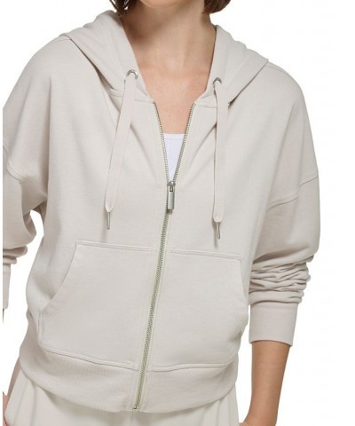 Women's Drop-Shoulder Zippered Hoodie Sagebrush $18.80 Tops