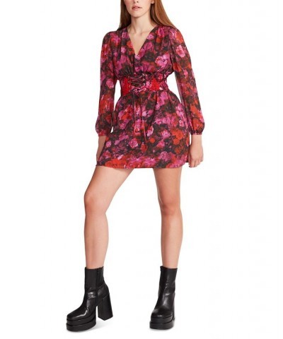 Diana Floral Chiffon Mini Dress Multi $34.24 Dresses