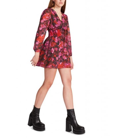 Diana Floral Chiffon Mini Dress Multi $34.24 Dresses