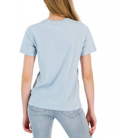 Juniors' West-Coast-Graphic Short-Sleeve T-Shirt Blue $14.70 Tops