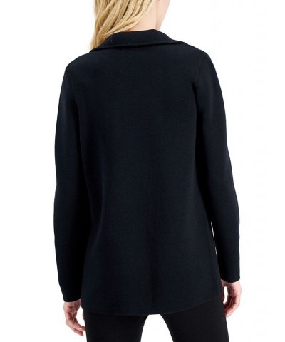 Petite Open-Front Cardigan Black $35.25 Sweaters