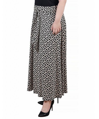 Plus Size Maxi with Sash Waist Tie Skirt Greek Key $15.05 Skirts