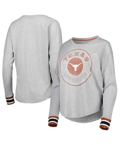 Women's Heathered Gray Texas Longhorns Andy Long Sleeve T-shirt Heathered Gray $25.00 Tops