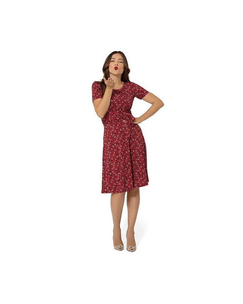 Women's Soft Brittany Dress Kiss kiss rouge red $45.54 Dresses