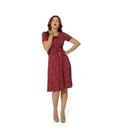 Women's Soft Brittany Dress Kiss kiss rouge red $45.54 Dresses