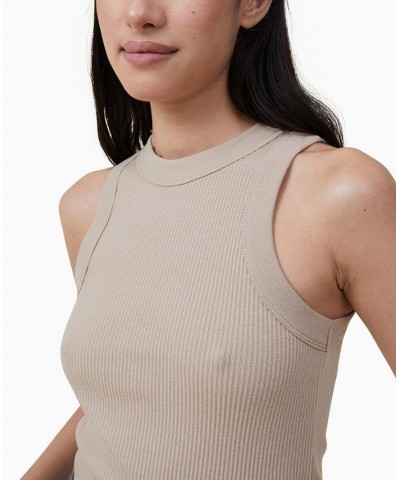 Women's the 91 Tank Top Mid Taupe $17.69 Tops